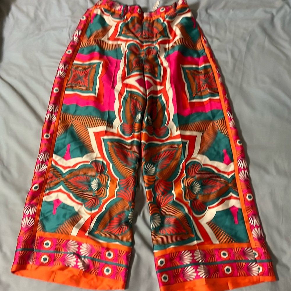 Zara Wide-Leg Satin Pants